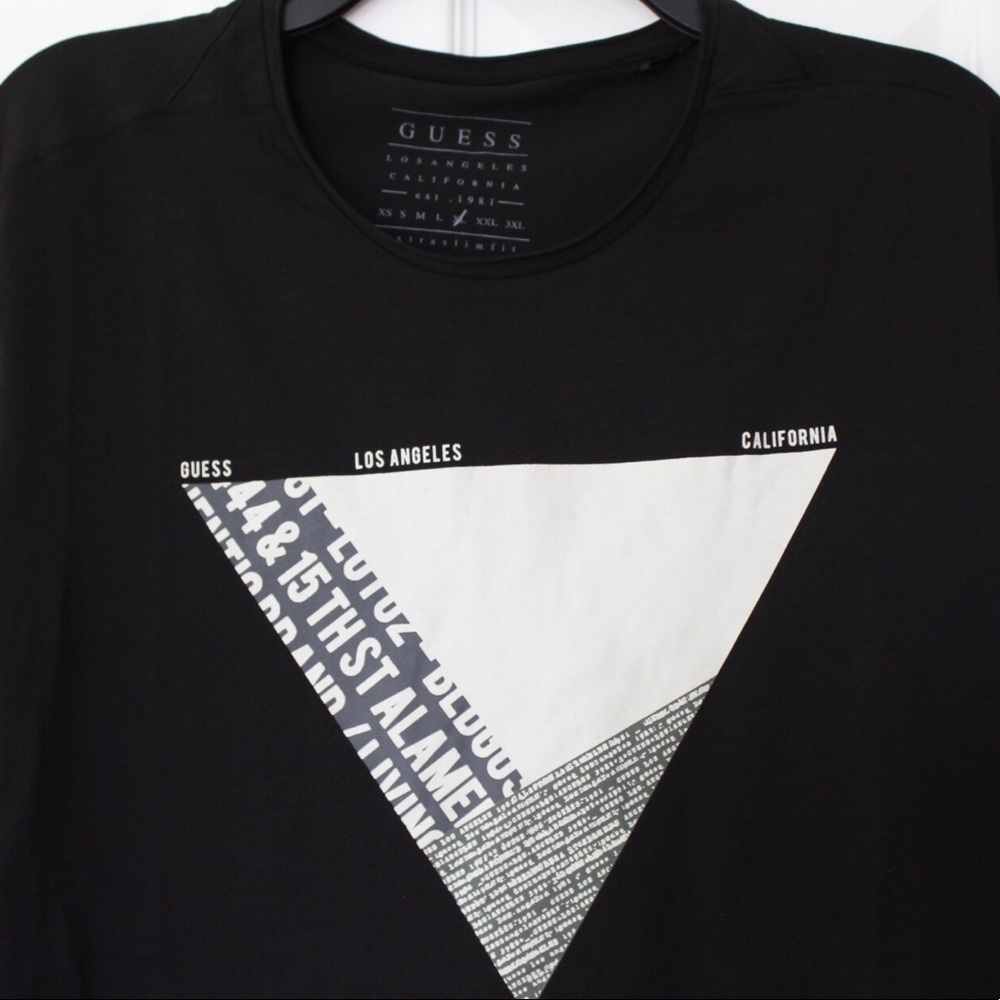 Guess | Slim Fit Graphic Compass Arrow Long Sleeve